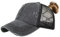 TMEOG Baseball Cap Damen Basecap Frauen Kappe mit Netz Pferdeschwanz Cap mit Loch für Zopf Baseballkappe Sommer Cappy Unifarben Sportkappe Atmungsaktiv(Schwarz)