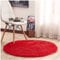 Teppich Wölkchen Hochflor-Plüsch-Teppich I Bettvorleger Sofa Matte I Wohnzimmer Kinderzimmer Schlafzimmer Flur Läufer I rutschfeste Unterseite I Rund,Rot,60CM