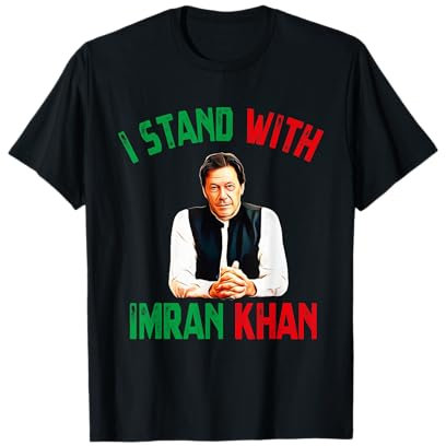 Pakistan PTI Support Imran Khan Free Pakistan T-Shirt, Herren, Schwarz, S, Halbarm, Klassisch, PTI-Support-T-Shirt