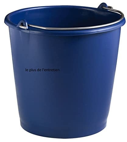 Le Plus De L'Entretien Seau 10L Bleu Plastique Rond