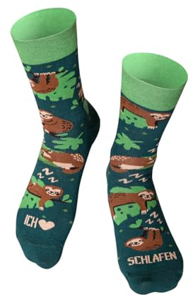 Happy Words Lustige Socken Damen und Herren - Witzige Socken 35-40/41-46 | Lustige Socks mit Motiv - Motivsocken Herren und Damen - Baumwollsocken Bunt für Geschenke - Verschiedene Muster