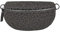 Made in Italy Damen Leder Gürteltasche Crossbody Teddyfell Bauchtasche Hüfttasche Kunstfell Umhängetasche Brusttasche Crossover Bodybag Schultertasche Handytasche Teddy Pelz Fell Plüsch Dunkelgrau