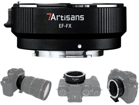 7artisans EF-FX Objektiv Adapter Für Canon EF Objektiv auf Fujifilm Autofokus Adapter für Fujifilm X-Mount APS-C Kameras X-H X-T X-PRO und mehr.