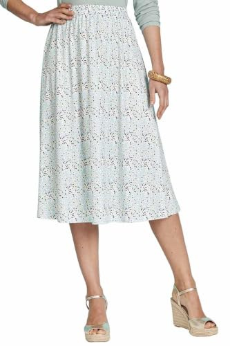 Chums Ladies Floral Print Skirt with Easy Pull-On Elasticated Waist