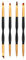 Yoezuo Nail Art Brush, 4 Pcs Double Ended Nail Art Brushes Nail Liner Brush for UV Gel Paint Draw Manicure Tool Nail Art Painting Pen Brush Set for Nail Art DIY Drawing