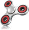 Vunake Fidget Spinner Metall Fidget Toys Hand Spinner Edelstahl Lager 2-5 Min Hochgeschwindigkeit Finger Spinner ADHD Anti Stress Angst Spielzeug Tri-Spinner Fidget Toy für Erwachsene Kinder-Silbrig
