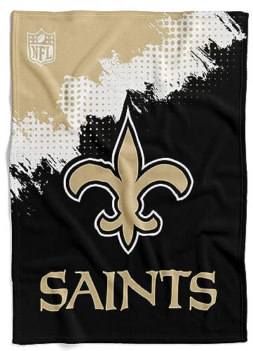 Great Branding NFL New Orleans Saints Football Kuscheldecke Decke Corner Throw Blanket
