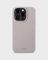 holdit Silikonhülle iPhone 15 Pro - 0,8mm Ultra dünn Handyhülle Silikon - Trendy Slim Silicone case mit Voller Schutz (erhöhte Kante für Kameraschutz) - Taupe