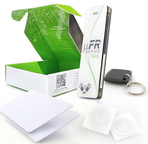 µFR Nano NFC Reader 13.56MHz Contactless Card Programmer + SDK Software for Developers + 5 NFC tags