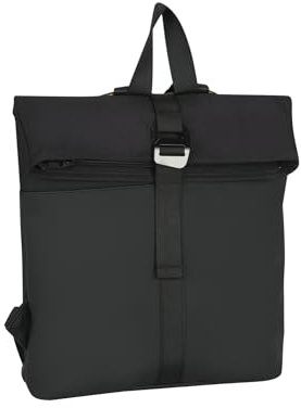 New Rebels Bruce Los Angeles Wasserabweisender Schwartze Rucksack – 7l Rolltop – Gepolsterte Rückenlehne – Modische Tasche Für Jedes Abenteuer – Wasserabweisender Rucksack Unisex
