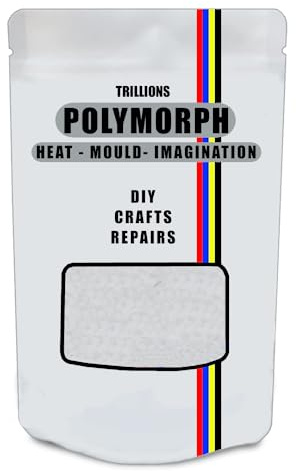 Handgjutbar polymorf 5000 g/5 kg plast | Termoplast | Uppvärmning - Återanvänd - Obegränsade användningsområden - hantverk, gör-det-själv-reparationer, modellering, prototyper - polymorf