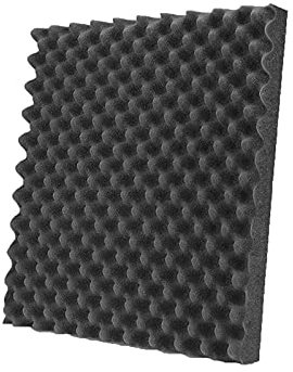 Studio-Schallschutzschaumplatten, langlebige Akustikplatten, Akustikschaumfliesen, Schallschutzschaum für Spielzimmer, Kino, Wanddekoration (schwarz, 50 x 50 x 5 cm)