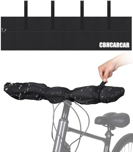 CBHCARCAR Handlebar Cover Ebike Transport Protection, (35.8* 9 in) Widen lengthen Handlebar Protective Cover Handlebar Hood Handlebar Cover for Bicycle, Bicycle Cover