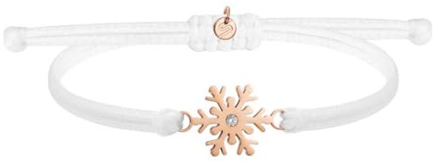 SAILBRACE Armband FROZEN SNOWFLAKE weiss-rosé