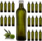 Firmadigaranzia Lot de 12 bouteilles pour huile de vinaigre et liqueur 500 ml – Marasca Vides en verre foncé Uvag Quadre avec distributeur d'huile anti-goutte et bouchon hermétique – Fabriqué en