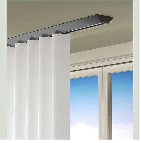 Vorhangschiene 2 4 6 8 10 12 M Raumteiler-Vorhangschienen, Vorhang-Einzelschienen For Die Decke, Duschvorhangstange Aus Aluminium For Zuhause, Küche, Wohnzimmer/Schlafzimmer/Ankleidezimmer, Einfache I