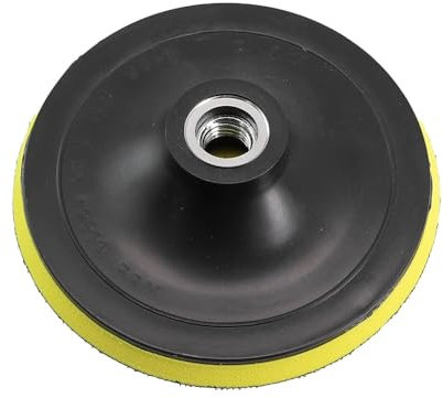 MiJunHD M14 Thread Hook and Loop Backing Pad, 3inch/80mm Self-adhesive Sanding Disc Backing Pad Angle Grinder Polisher Backer Plate for Polishing Sanding Buffing (1 Piece)