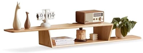 HOLGVE Meuble TV, Meuble TV Suspendu Suspendue Étroite, Meuble De Salon De Centre De Divertissement, Banc TV Petit, for Salon, Table TV De Chambre À Coucher