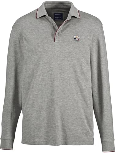 BABISTA Herren Langarm-Poloshirt Milanvetzo grau, 48