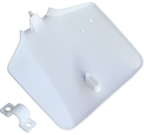 ZHANGSHUMIN Motorbike Fenders White Black Motorcycle Plastics Fender Front Number Plate Fit Use For Kawasaki KLX110 KX65 110cc 125cc 150cc 250cc Dirt Pit Bike(White)