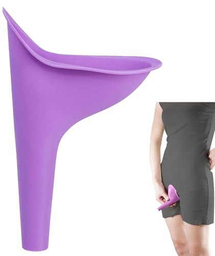 ASIRYVA 1 Pcs Silicone Female Urination Device,Travel Female Urinal Funnel For Women,Reusable and Portable Female Toilet Allows Women to Pee Standing Up for Travel, Outdoor, Camping, Car