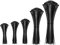 UKCable-Ties 500Pack Assorted Cable Ties Black Different Sizes Nylon Plastic Zip Tie Wraps for Home, Garden, Warehouse, Industrial Use