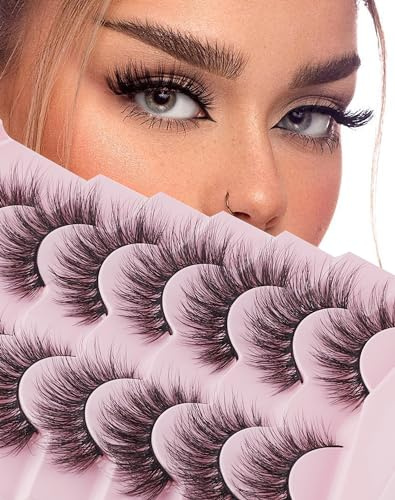 False ENatural Lashes 3D Faux Nerz Wimpern 7 Paar Volumen Wimpern DJ-20