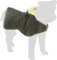 Flamingo Hundemantel Winter – Ushi Khaki – 45cm – warm & modisch – Polyester – wasserabweisend – Fleece-Innenfutter – Klettverschluss – reflektierend – Geschirröffnung