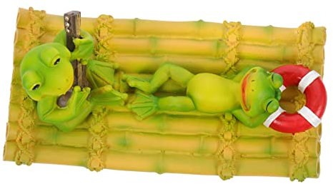 BESPORTBLE Schwimmende Froschfigur für Teich und Garten Kunstharz