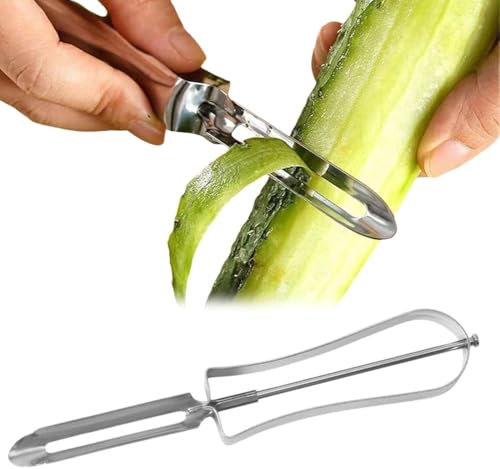 Stainless Steel Vegetable Peeler Rotary Peeler,Professional Vegetable, Potato, Carrot Peeler,Rust Resistant Silver With Ergonomic Handle,for And Carrot Fruit