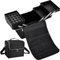 Makeup Organiser Bag Nail Polish Organiser Large Vanity Case for Women Makeup Storage Box Hairdressing Bag with Shoulder Strap, Black