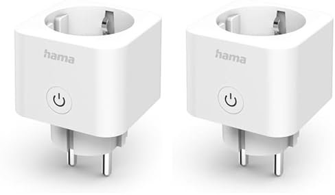 Hama WLAN Steckdose (Smart Steckdose mit Matter Smart Home, universal, WLAN gesteuerte Steckdose mit App und Sprachsteuerung, mit Strommessung, Smart Home Steckdose als Zeitschaltuhr, 3680W)