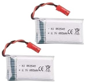 Batterie LiPo 3,7 V 850 mAh 902650 avec connecteur JST pour Drones RC Quadri-Axes SYMA X56W, MJX, X400W, X300C, X800, HS110, HS200 et S670(2pcs battwey)