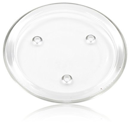 West5Products Clear Glass Pillar Candle Plate Dish/Plant Pot Stand 11cm Dia