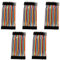 Akozon 5pcs Colorful 10cm Jumper Wires Set 40pin M to F Ribbon Cable for Breadboard