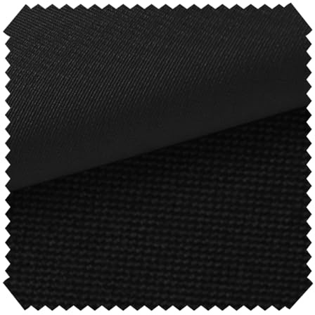 novely® OXFORD 2000D - Schwerer Polsterstoff mit PVC-Beschichtung - Wasserdichter Möbelstoff - Pflegeleichte Meterware 1lfm | Farbe: 03 Schwarz