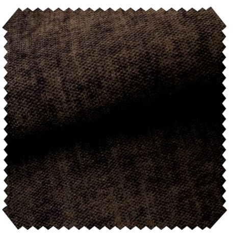 novely® Marlow - Marmorierter Velours Möbelstoff - Samtweicher und Robuster Polsterstoff - Pflegeleichte Meterware 1lfm | Farbe: 04 Dunkelbraun