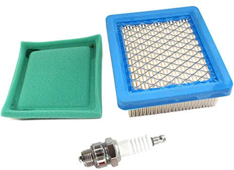 AISEN Luftfilter Filter mit Zündkerze für Tecumseh Motoren Rasenmäher Wolf, Alko, Toro, MTD 36046