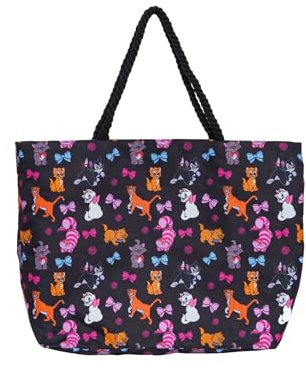 Disney Tragetasche für die Reisetasche: Hunde, Dame, Tramp, Dalmatiner oder Katzen, Figaro, Grinsekrete, mehrfarbig, Einheitsgröße