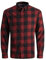 JACK & JONES Men's Jjegingham Twill Shirt L/S Noos, Red (Brick Red/Slim Fit), S