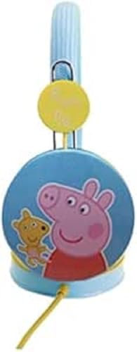 Kinderkopfhörer Peppa Wutz Blau mit begrenzter Lautstärke für Kinder von 3 bis 7 Jahren