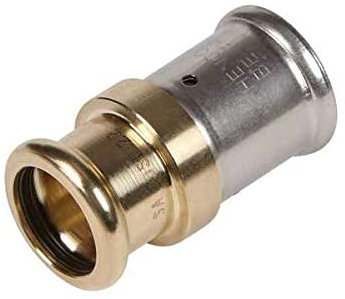 Raccord passerelle droit cuivre multicouche à sertir - Diamètre multicouche 20 mm - Diamètre cuivre 22 mm - Sélection Cazabox