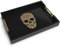 Death Decor Modern Serving Tray with Skull Design Gothic Ottoman Tray, Tea and Coffee Table Tray, Jewelry Bathroom Organizer, Gift, Halloween, Gloss Finish