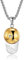 Skcess Herren Kette, Herren Kette Halsreif Gold Baseballmütze Schirmmütze Edelstahl Kette Mann Halskette mit Anhänger Länge 60cm