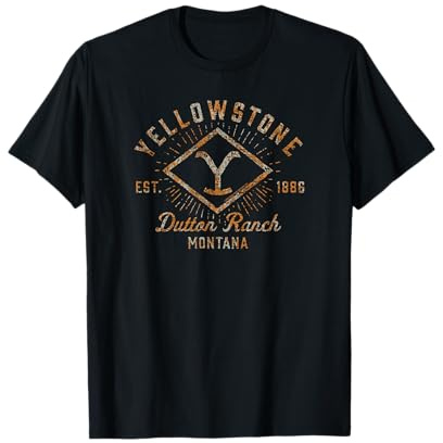 Yellowstone Sunburst Logo Dutton Ranch T-Shirt