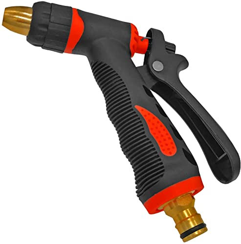 Spritzpistole | Stufenlos verstellbar | passend zu Gardena Stecksystem | Gartenspritze Handbrause Wasser Gießen Schlauch