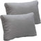 NYVI Loungekissen SmartLounge 2X Rückenkissen 60x40 cm Hellgrau - Wasserabweisende Auflagen für Indoor und Outdoor - Rückenlehne für Rattanmöbel und Gartenmöbel