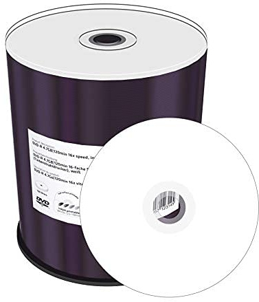 MY-SMARTUP Disque DVD-R vierge enregistrable Blanc 4.7GB 600 Count