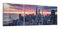 DEQORI Glasbilder Echtglas | Motiv Blick auf San Francisco | horizontal 3-teilig 150x50 cm | große XXL Deko | Wandbilder für Wohnzimmer, Schlafzimmer, Flur & Küche | moderne Wanddeko