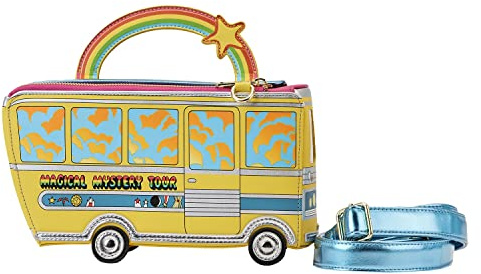 Loungefly Cross Body Bag The Beatles Magical Mystery Tour Bus Official Yellow One Size